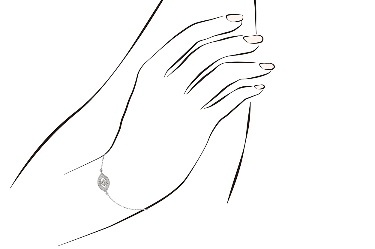 Joia: pulseira;Material: prata 925;Peso: 2.0 gr;Pedras: zircónias;Cor: branco;Medida (Fio): 17 + 2 cm;Género: mulher