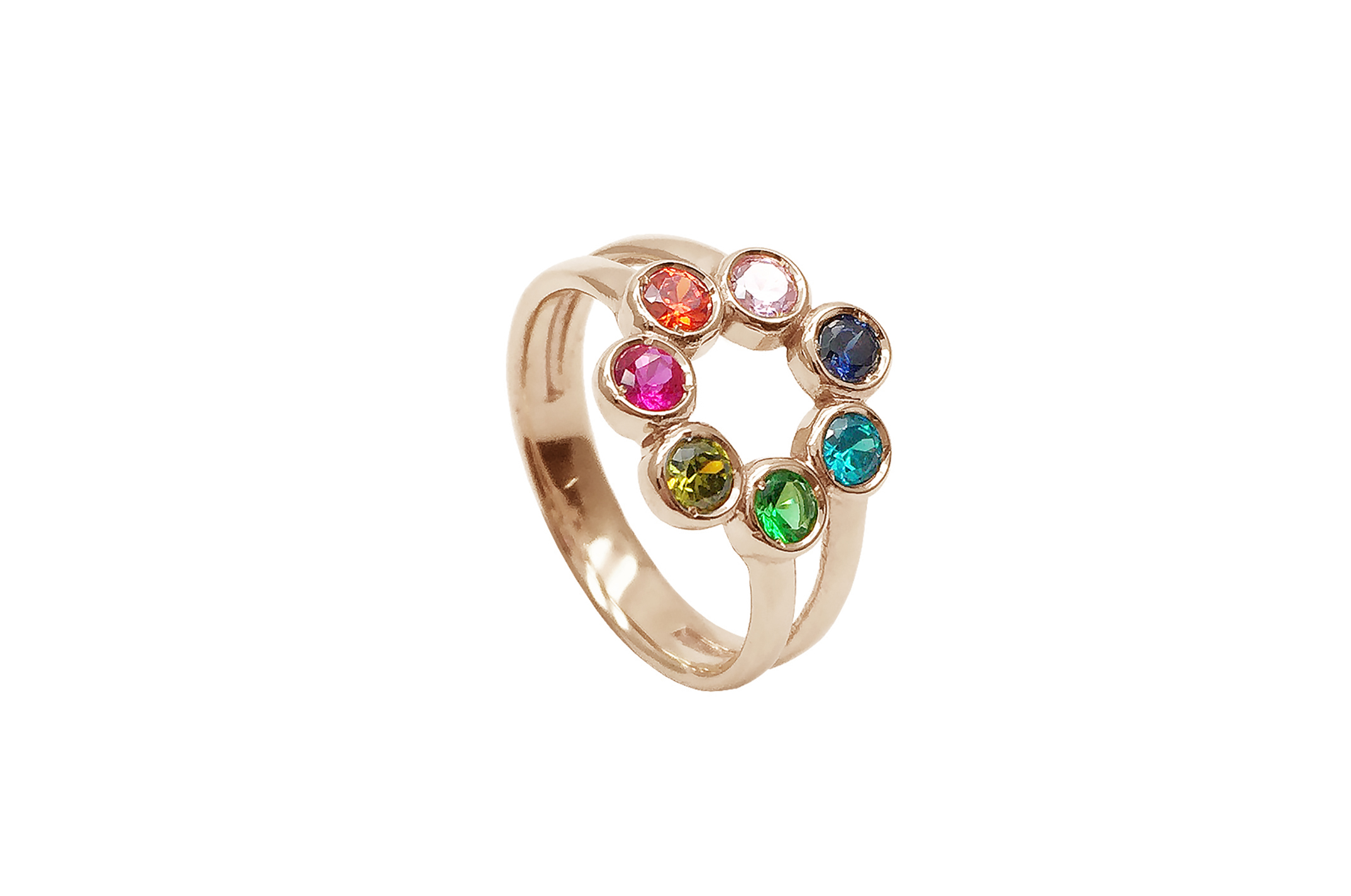 Joia: anel;Material: prata 925;Pedras: Hidrotermais;Color: rosa;Tamanho: 16 (ver Guia Tamanhos);Género: mulher