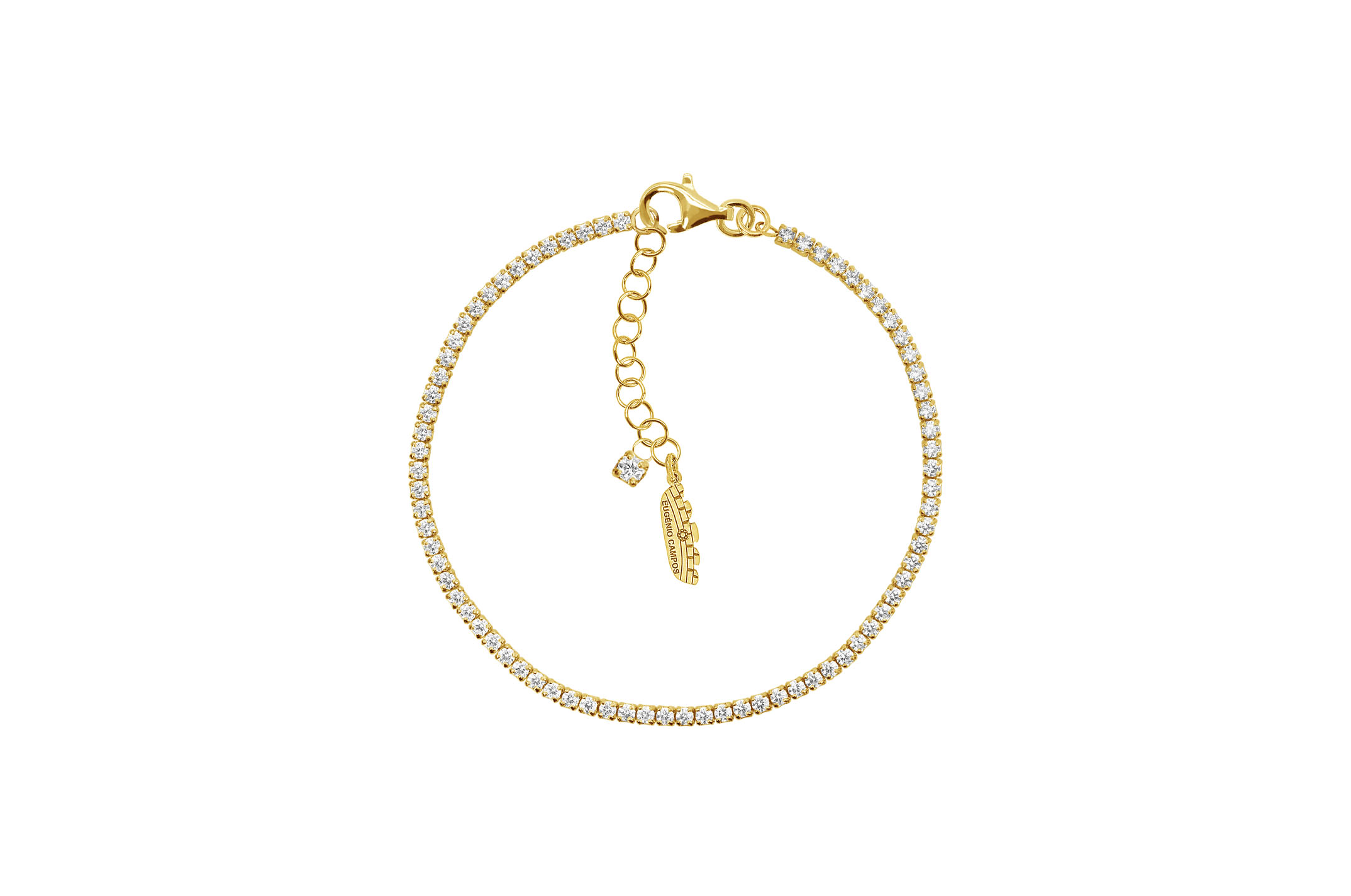 Jewel: bracelet;Material: 925 silver;Weight: 3.74 gr;Stones: zirconia;Color: yellow;Size: 16 cm + 4 cm;Gender:woman
