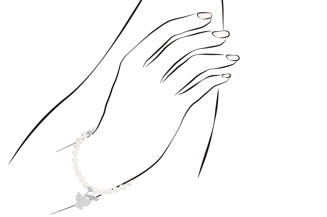 Joia: pulseira;Material: prata 925;Peso: 10.40 gr;Pedras: pérola natural;Cor: branco;Medida: 17 cm;Medida pendente: 2 cm;Género: mulher