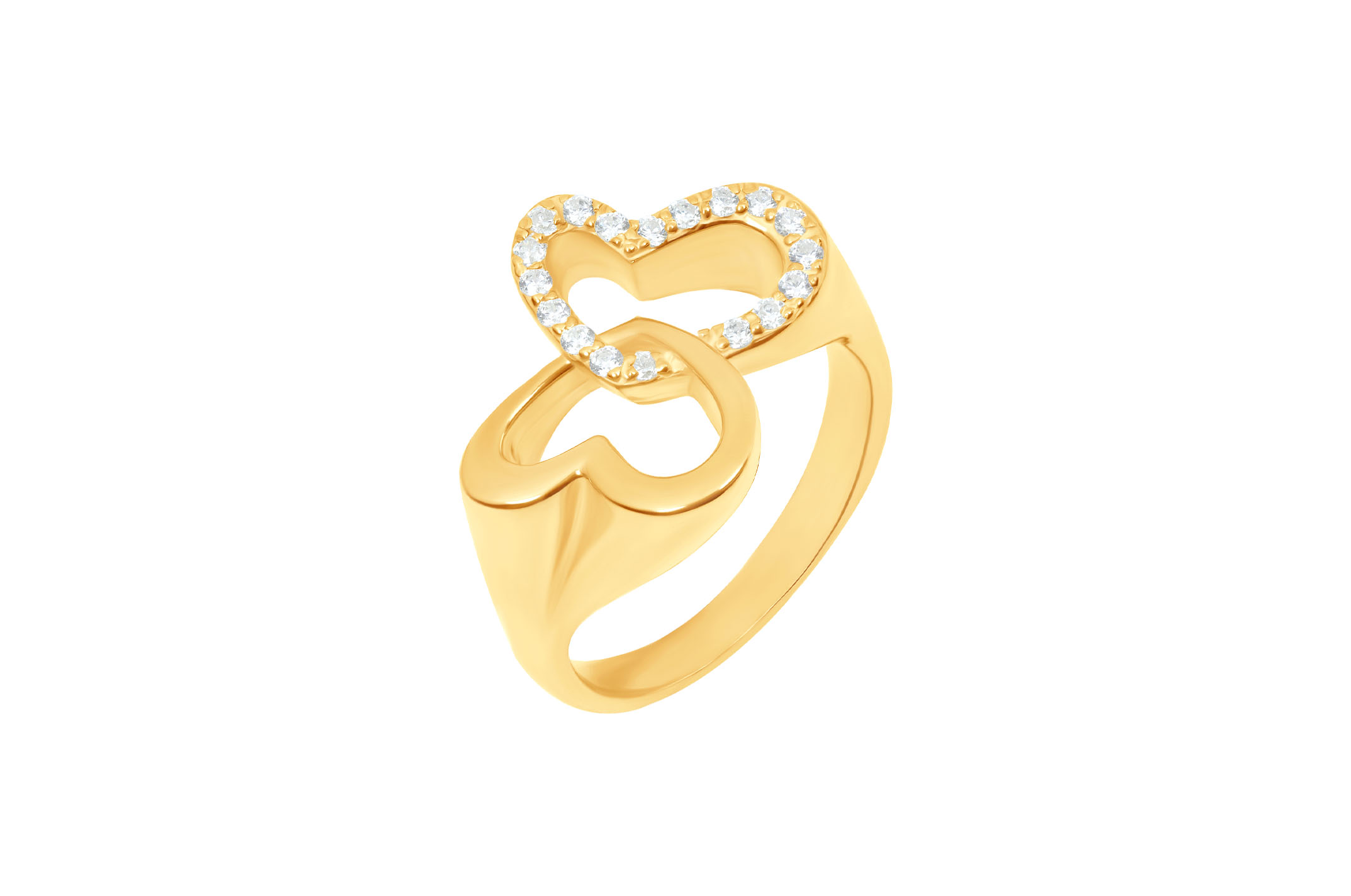 Joia: anel;Material: prata 925;Pedra: zircónias;Peso: 7.2 gr;Cor: amarelo;Género: mulher