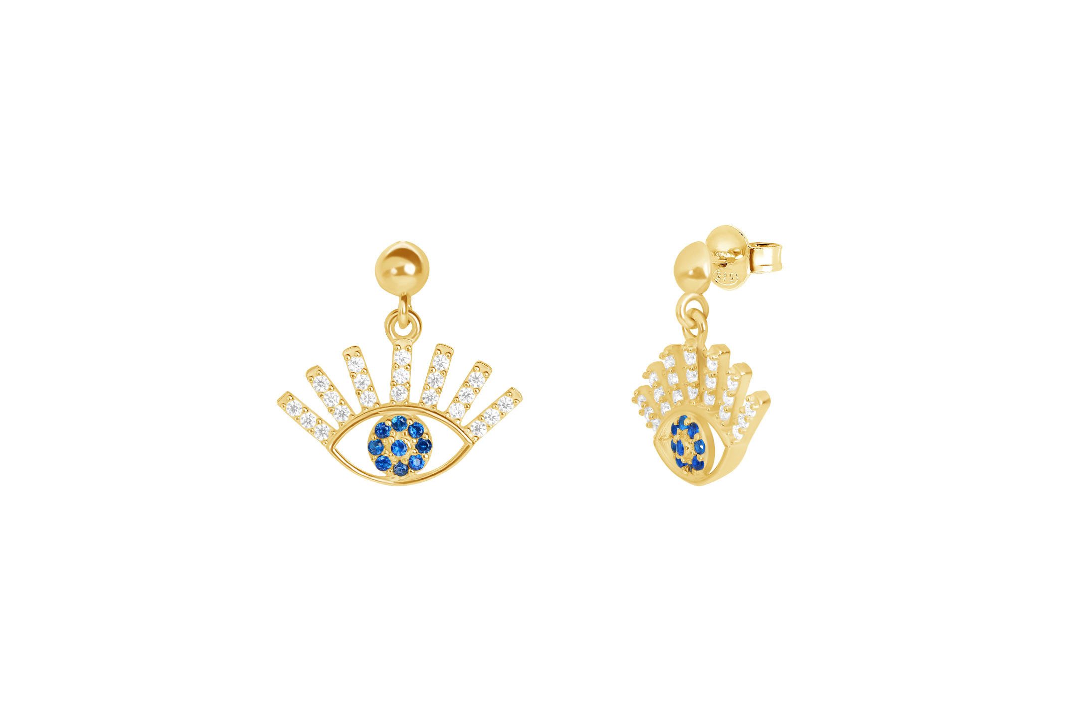 Jewel: earrings;Material: silver 925;Weight: 2.1 gr;Stone: zirconia;Color: yellow;Size: 1.5  cm;Gender: woman
