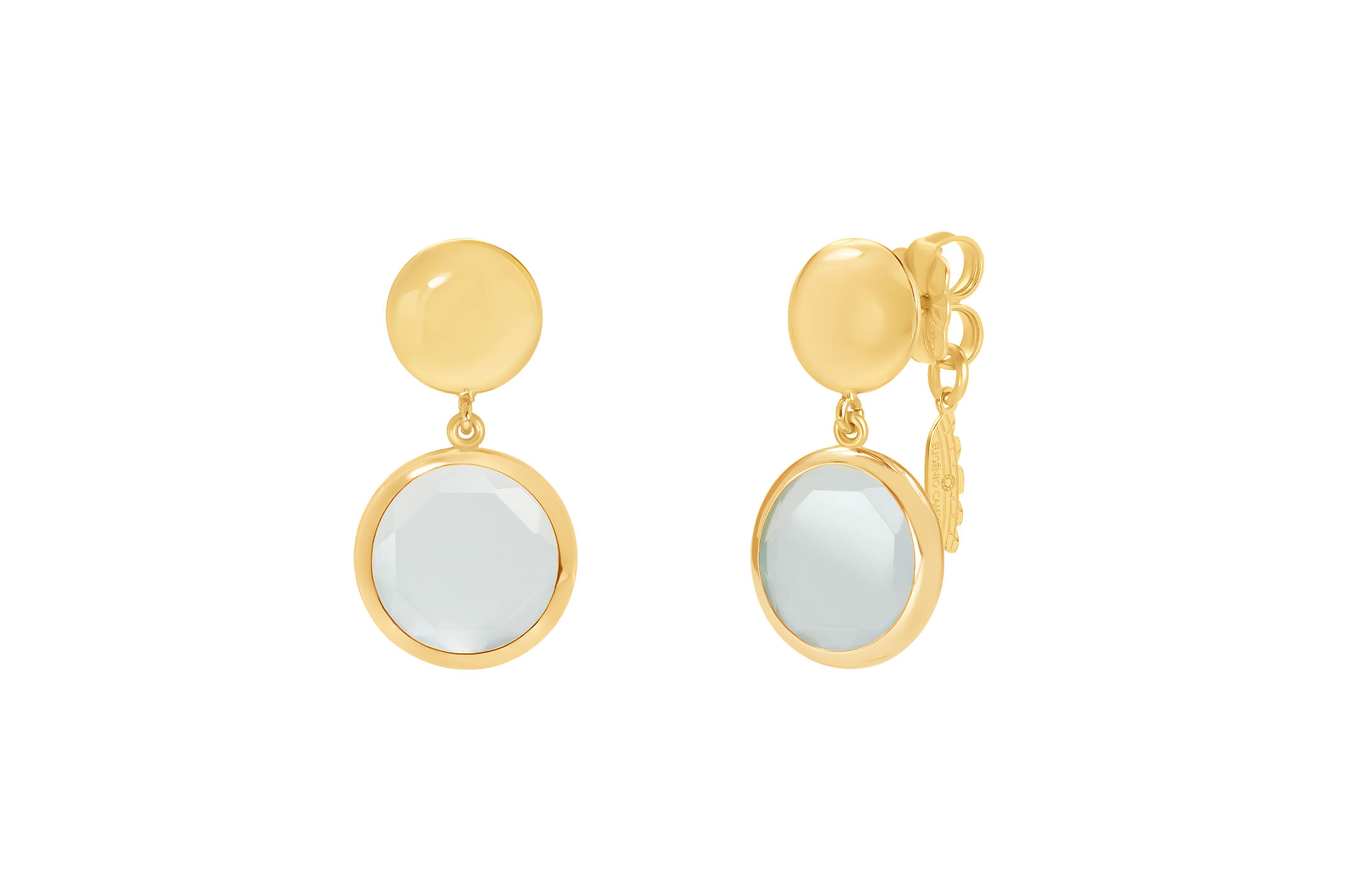Jewel: earrings;Material: silver 925;Weight: 6 gr;Stone: zirconia;Color: yellow;Size: 3.2  cm;Gender: woman