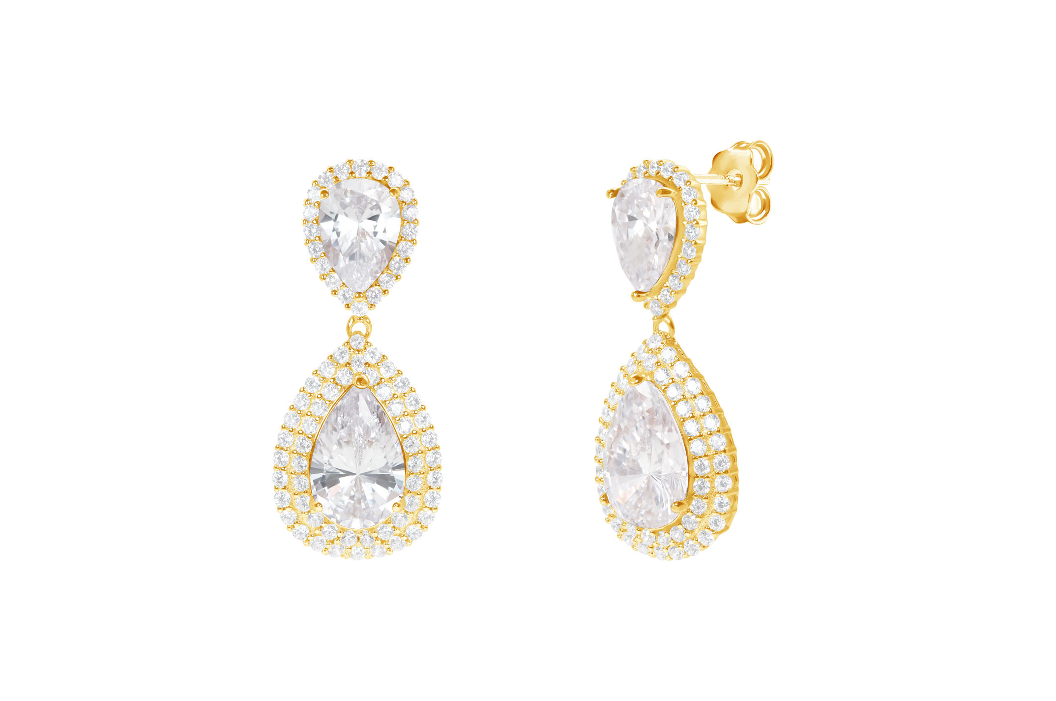 Jewel: earrings;Material: silver 925;Weight: 7.5 gr;Stone: zirconias;Color: yellow;Size: 3 cm;Gender: woman