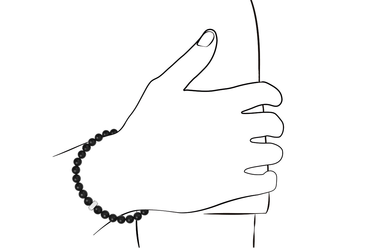 Jewel: bracelet;Material: 925 silver;Weight: 11.1 gr;Color: white;Size: 18 cm;Gender: man