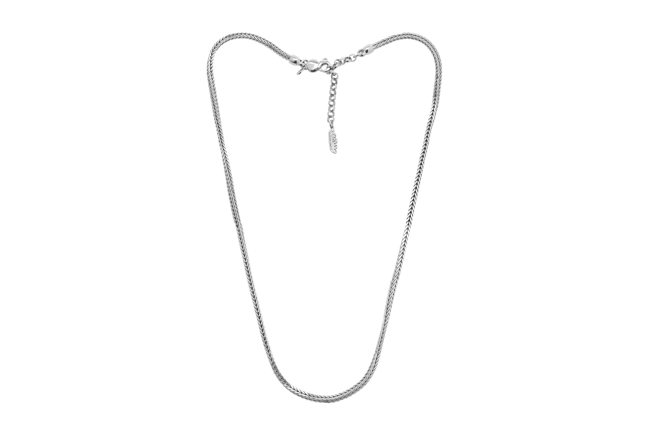 Jewel: necklace;Material: 925 silver;Weight: 19.8 gr;Color: white;Size: 48 cm + 5 cm