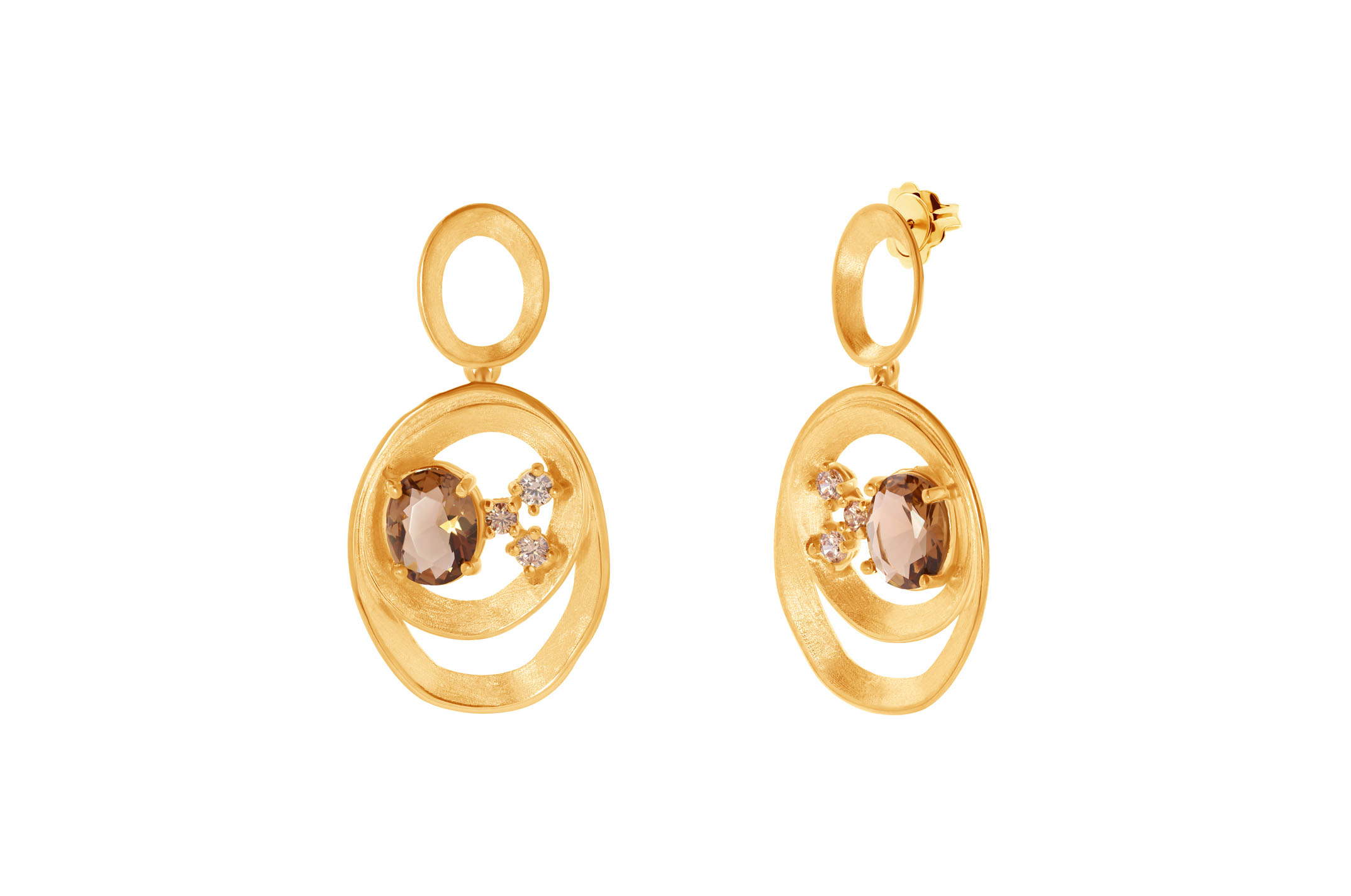 Jewel: earrings;Material: silver 925;Weight: 13.5 gr;Stone: zirconia;Color: yelow;Size: 1.5cm + 3 cm
