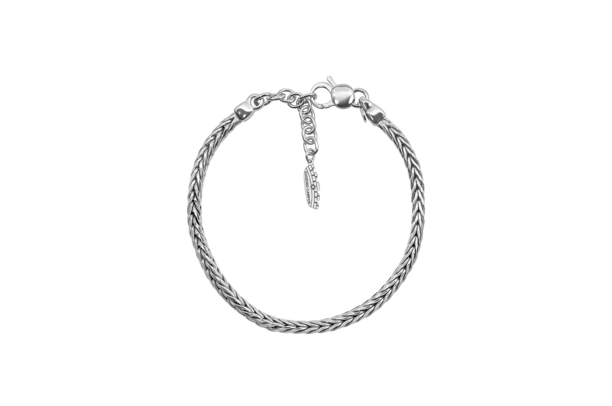 Jewel: bracelet;Material: 925 silver;Weight: 14.5 gr;Color: white;Thread Size: 18 cm + 3 cm;Gender: man