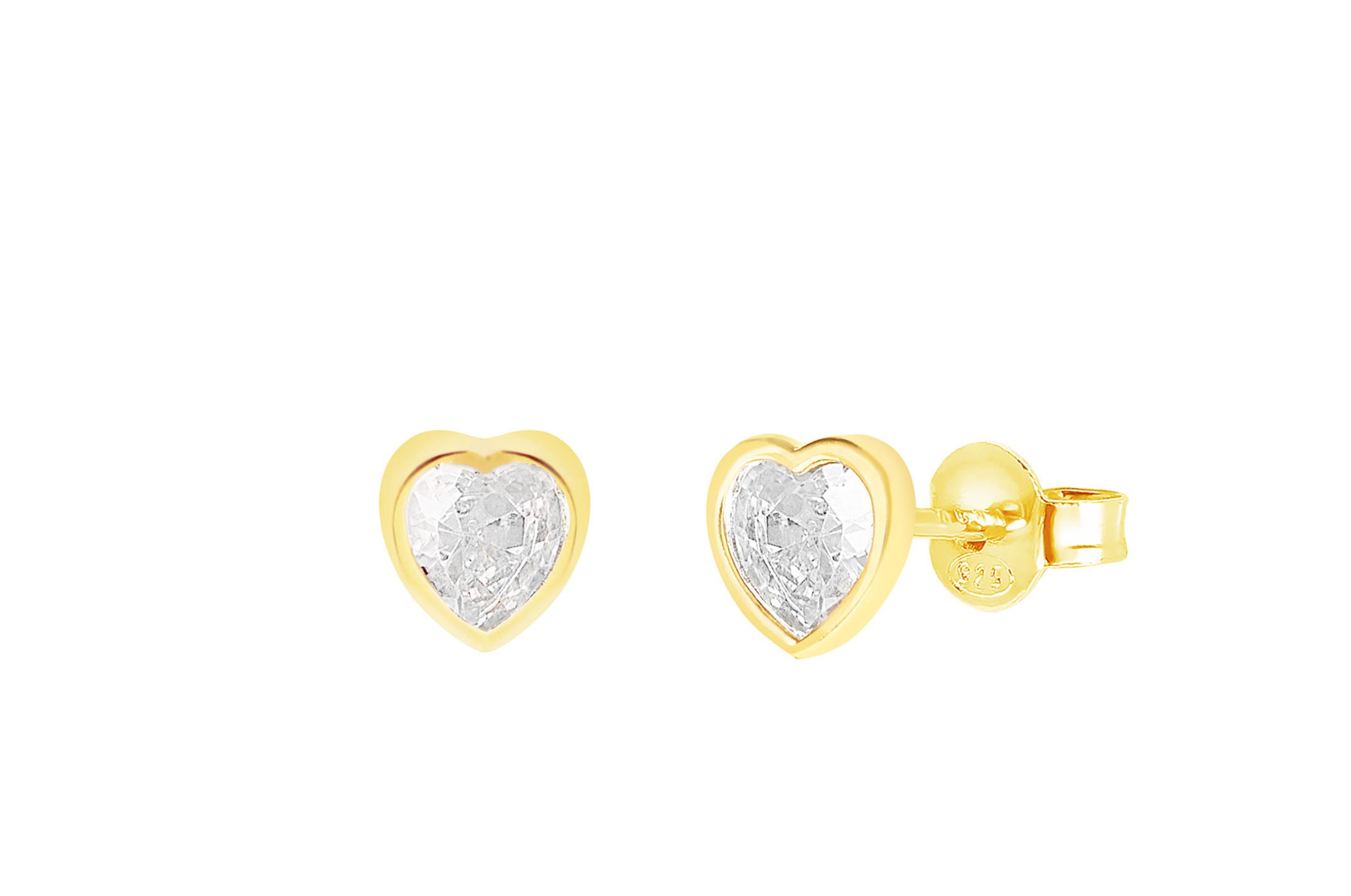 Joia: conjunto de colar e brincos;Material: prata 925;Peso: 2.8 gr;Pedra: zircónia ;Cor: amarelo;Medida colar 40 cm + 5 cm;Medida coração: 0.5 cm
