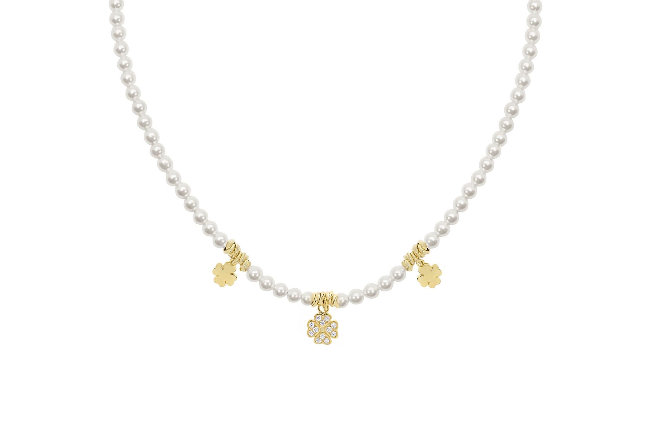 Jewel: necklace;Material: silver 925;Weight: 21.4 gr;Stone: pearl & zirconia;Color: yellow;Size: 40 cm + 4 cm;Pendent size: 0.5 cm