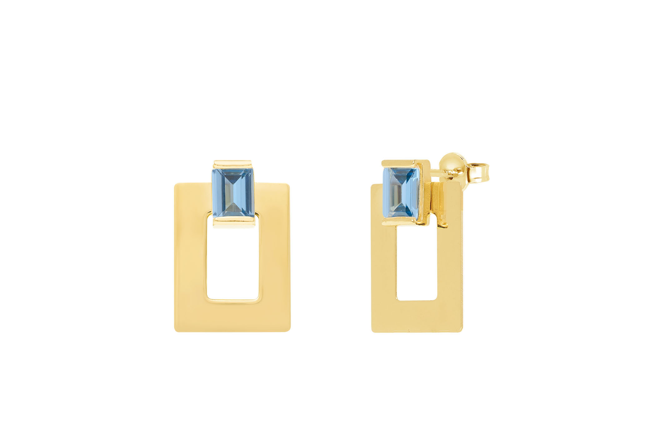 Jewel: earrings;Material: silver 925;Weight: 4.1 gr;Stone: zirconia;Color: yellow;Size: 2 cm