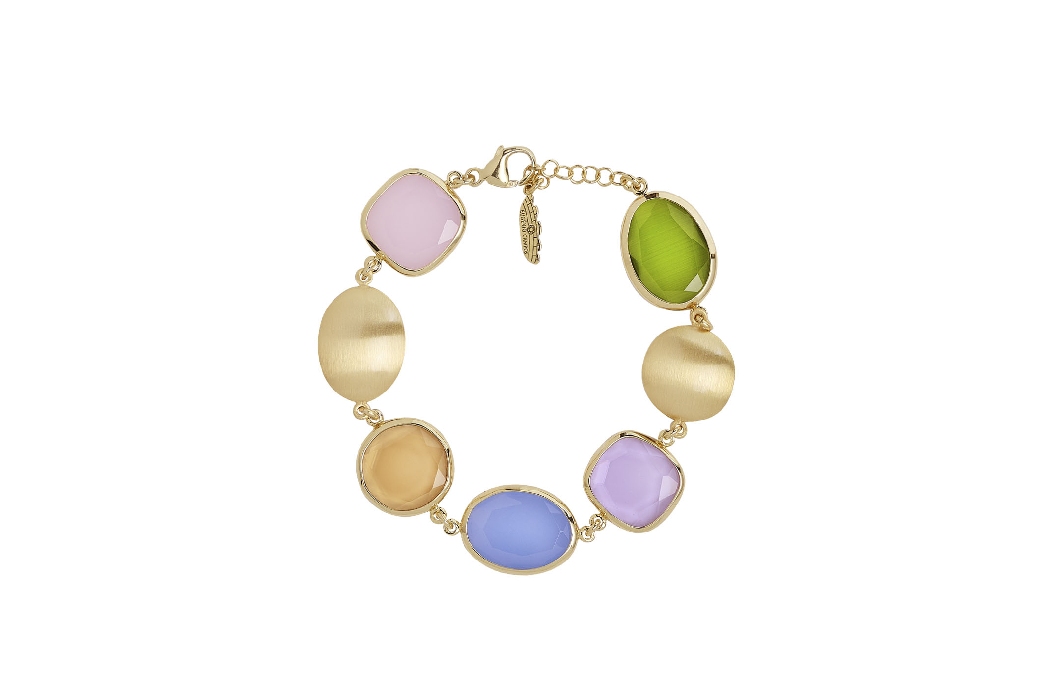 Jewel: bracelet;Material: silver 925;Weight: 18 gr;Stone: hydrothermal;Color: yellow;Size: 18 cm + 3 cm