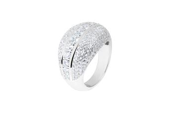Joia: anel;Material: prata 925;Peso: 9.50 gr;Pedras: zircónias;Cor: branco;Género: mulher