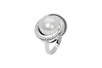 Joia: anel;Material: prata 925;Peso: 4.91 gr;Pedras: pérola natural e zircónias;Cor: branco;Tamanho: 12;Género: mulher