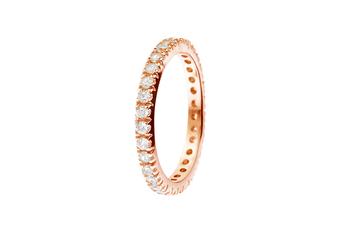 Jewel: ring;Material: silver 925;Stones: zirconias;Color: pink and white;Gender: woman
