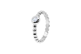 Joia: anel;Material: prata 925;Peso: 2.40 gr;Pedras: zircónia;Cor: branco;Género: mulher