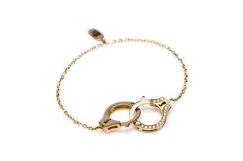 Jewel: bracelet;Material: gold 19.2kt;Stones: diamonds (30 un) 0.26ct, HV-SI quality;Color: gold;Gender: woman
