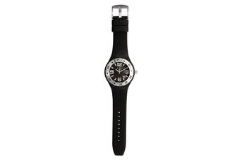 Jewel: watch;Mechanism: analog;Closure: buckle;Material: stainless steel;Strap material: silicone;Case size: 41 mm;Strap size: 26 mm;Case color: black;Dial color: black;Gender: unisex