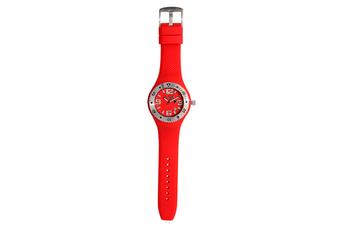 Jewel: watch;Mechanism: analog;Closure: buckle;Material: stainless steel;Strap material: silicone;Case size: 41 mm;Strap size: 26 mm;Case color: red;Dial color: red;Gender: girl