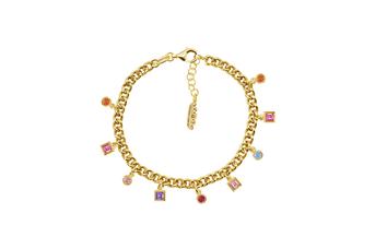 Jewel: bracelet;Material: 925 silver;Weight: 6.3 gr;Stones: zirconias;Color: yellow;Thread Size: 15 cm + 5 cm;Gender: woman