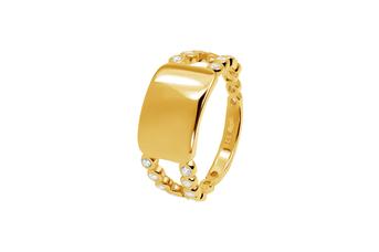 Jewel: ring;Material: silver 925;Weight: 3 gr;Stones: zirconias;Color: yellow;Gender: woman