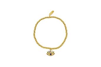 Jewel: bracelet;Material: 925 silver;Weight: 4.8 gr;Stones: zirconia;Color: yellow;Size: 17 cm;Gender:woman