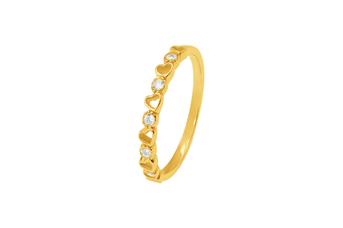 Jewel: ring;Material: 925 silver;Weight: 1.5 gr;Stones: zirconia;Color: yellow;Gender: woman