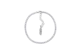 Jewel: bracelet;Material: 925 silver;Weight: 6.37 gr;Stones: zirconias;Color: white;Size: 17.5 cm + 2.5 cm;Gender: woman