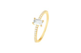 Jewel: ring;Material: 925 silver;Stone: zirconias;Weight: 1.1 gr;Color: yellow;Gender: woman