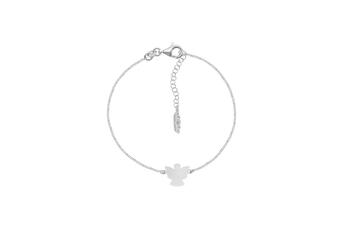 Jewel: bracelet;Material: 925 silver;Weight: 1.4 gr;Color: white;Size: 17 cm + 3 cm;Angel size: 1.5 cm;Gender:woman