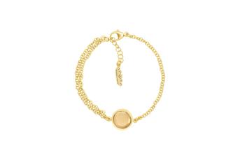 Joia: pulseira;Material: prata 925;Peso: 4 gr;Cor: amarelo;Medida: 16 cm + 2.5 cm;Género: mulher