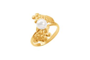 Jewel: ring;Material: 925 silver;Stone: pearl;Weight: 3.2 gr;Color: yellow;Gender: woman