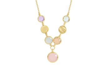 Jewel: necklace;Material: silver 925;Weight: 10.7 gr;Stone: zirconia;Color: yellow;Size: 38 cm + 2.5 cm;Pendent size: 1.7 cm;Gender: woman