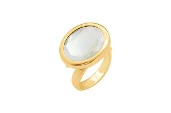 Joia: anel;Material: prata 925;Pedra: zircónia;Peso: 4.3 gr;Cor: amarelo;Medida Mesa: 1.7 cm;Género: mulher
