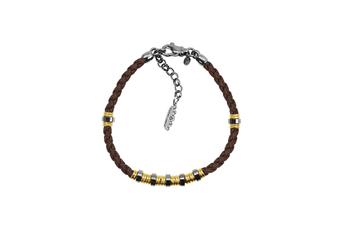 Jewel: bracelet;Material: 925 silver;Weight: 8.5 gr;Color: bicolor;Thread Size: 17 cm + 2.5 cm;Gender: man