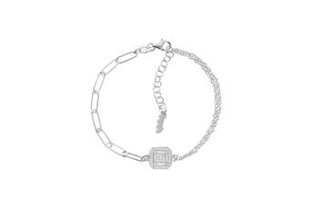 Jewel: bracelet;Material: 925 silver;Stones: zirconia;Weight: 3.2 gr;Color: white;Size: 16.5 cm + 3 cm
