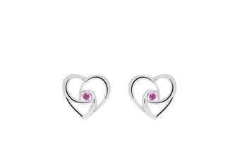 Jewel: earrings;Material: silver 925;Weight: 2.6 gr;Stone: zirconia;Color: white;Size: 1 cm