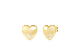 Jewel: earrings;Material: silver 925;Weight: 2 gr;Stone: zirconia;Color: yellow;Size: 1.4 cm