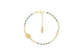 Jewel: bracelet;Material: silver 925;Weight: 3.3 gr;Stone: zirconia;Color: yellow;Size: 17 cm + 3 cm