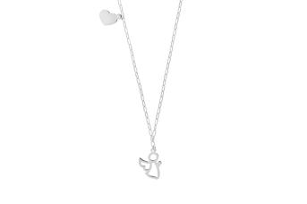 Jewel: necklace;Material: silver 925;Weight: 2.1 gr;Color: white;Size: 40 cm + 3 cm; Pendent size:
1.2 cm
