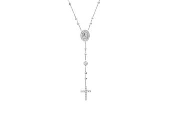 Jewel: necklace;Material: silver 925;Weight: 6.9 gr;Stone: zirconia;Color: white;Size:50 cm;Pendent size: 6.5 cm