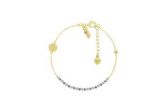 Jewel: bracelet;Material: silver 925;Weight: 2.9 gr;Color: yellow;Size: 17 cm + 3 cm