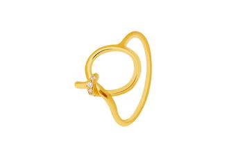 Jewel: ring;Material: silver 925;Weight: 1.7 gr;Stone: zirconia;Color: yellow;Top Piece Size: 1.2 cm