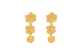 Jewel: Earrings;Material: Silver 925;Weight: 12.7 gr;Color: yellow;Size: 7.0 cm/Ø;Gender: woman