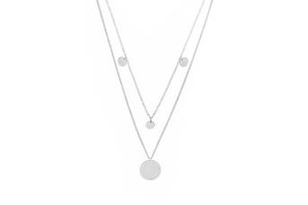 Jewel: necklace;Material: silver 925;Weight: 6.7 gr;Color: white;Long Size: 44 cm + 5 cm;Short Size: 40 cm;Pendent size: 1.5 cm
